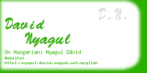 david nyagul business card